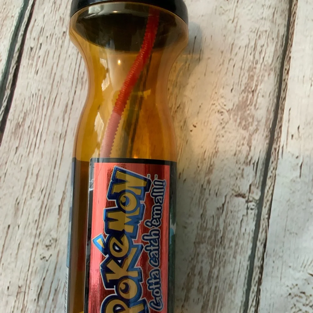 Pokémon Nintendo Water Bottle Straw‎ Vintage